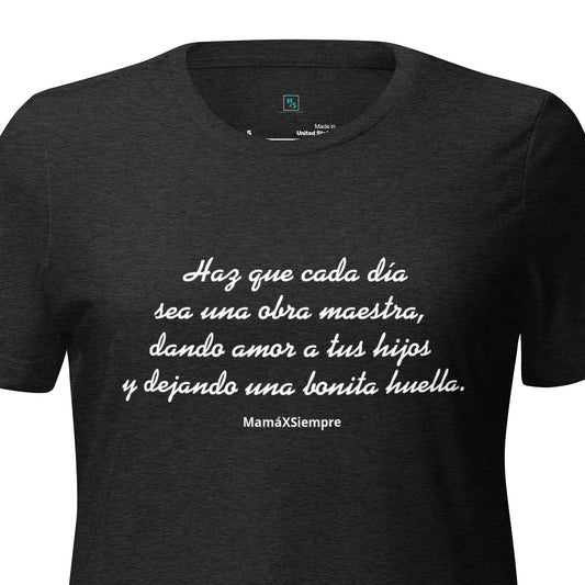 Camiseta para mujer  con frase motivadora.